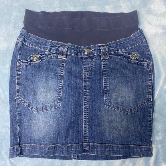 Oh Baby by Motherhood Dresses & Skirts - Oh Baby by Motherhood Demin Jean Skirt Size Small